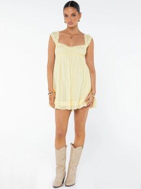 Princess Polly Carlita Mini Dress Yellow
